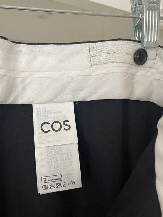 COS Black Pencil Midi Skirt with Side Slits - Picture 12 of 13